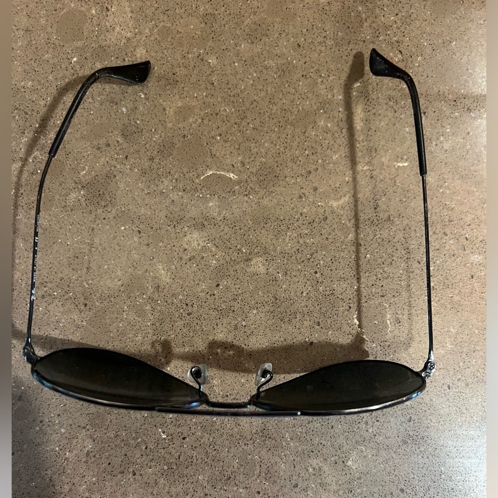 Rayban Large black aviator sunglasses polarized *damage* - Picture 7 of 10